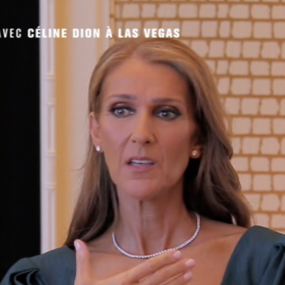 Céline Dion évoque son rôle d'égérie L'Oréal Paris lors d'une conférence de presse à Las Vegas, fin mars. Extrait de l'émission "50' inside" du 6 avril 2019.