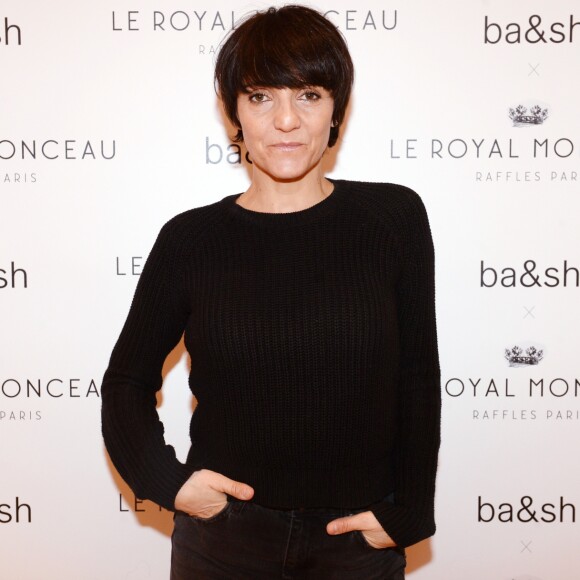 Exclusif - Florence Foresti lors de l'inauguration de la boutique Ba&Sh à l'hôtel Royal Monceau à Paris le 15 mars 2018. © Rachid Bellak / Bestimage