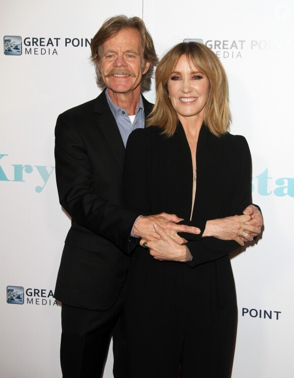 William H. Macy et sa femme Felicity Huffman à la première de "Krystal" à l'Arclight Hollywood à Los Angeles, le 5 avril 2018.