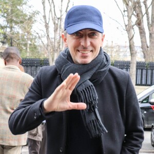 Gad Elmaleh au studio Gabriel pour l'enregistrement de l'émission Vivement Dimanche, Paris, le 18 mars 2019.