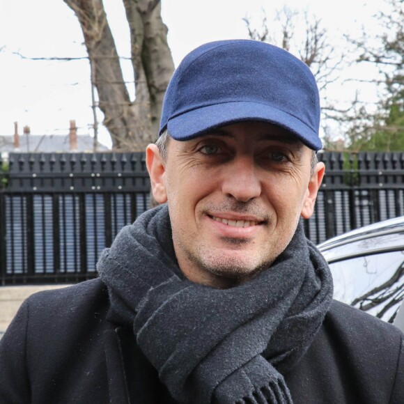 Gad Elmaleh au studio Gabriel pour l'enregistrement de l'émission Vivement Dimanche, Paris, le 18 mars 2019.