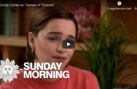 Emilia Clarke dans l'émission "CBS Sunday Morning", le 7 avril 2019.
