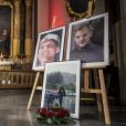 Messe en hommage au DJ Tim Bergling, alias Avicii en l'église Hedvig Eleonora à Stockholm le 16 novembre 2018.