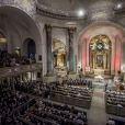 Messe en hommage au DJ Tim Bergling, alias Avicii en l'église Hedvig Eleonora à Stockholm le 16 novembre 2018.