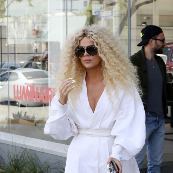 Exclusif - Khloé Kardashian à Beverly Hills, le 27 mars 2019.