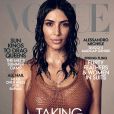 Kim Kardashian en couverture du magazine Vogue de mai 2019. Photo par Mikael Jansson.