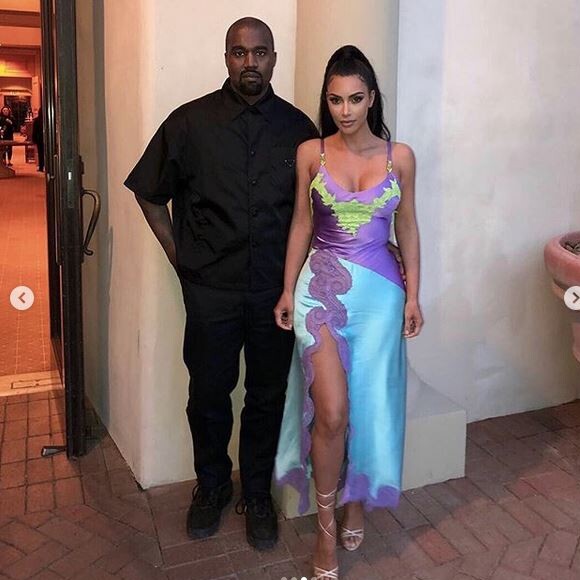 Kanye West et Kim Kardashian. Mars 2019.