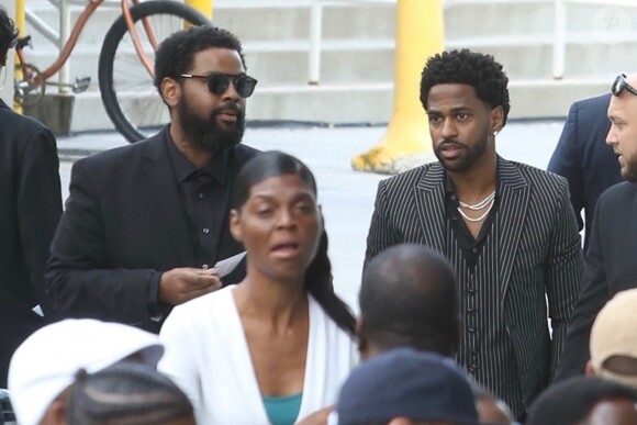 Big Sean - Obsèques de Nipsey Hussle (de son vrai nom Ermias Asghedom) au Staples Center à Los Angeles, le 11 avril 2019.