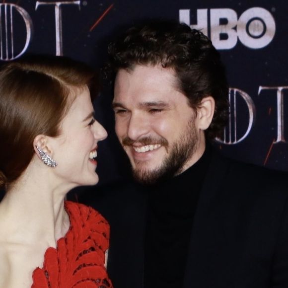 Kit Harrington et sa femme Rose Leslie à la première de "Game of Thrones - Saison 8" au Radio City Music Hall à New York, le 3 avril 2019.