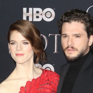 Kit Harrington et sa femme Rose Leslie à la première de "Game of Thrones - Saison 8" au Radio City Music Hall à New York, le 3 avril 2019.
