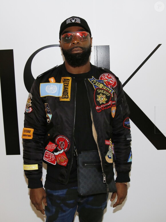 Exclusif - Le rappeur Kaaris (Okou Armand Gnakour) lors de la présentation de la collection MSKH (Pull en Pur Cachemire, tissés en Italie) pendant la Fashion Week prêt-à-porter automne-hiver 2019/2020 au show Room Xavier Lavergne à Paris, France, le 25 février 2019. © Marc Ausset-Lacroix/Bestimage