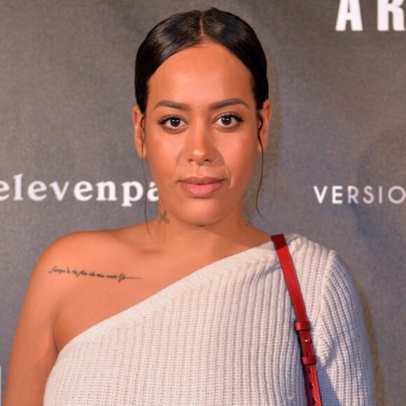 Amel Bent lors de la soirée de lancement de la collection capsule "I'm not a rapper" de la marque Elevenparis (Eleven Paris) à Paris, France, le 11 avril 2019. © Veeren/Bestimage