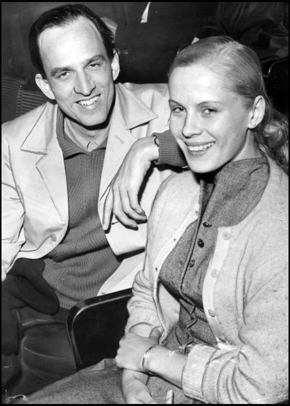 Bibi Andersson avec le réalisateur Ingmar Bergman en 1956