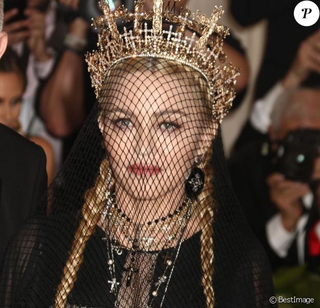 Madonna - Les célébrités arrivent à l'ouverture de l'exposition Heavenly Bodies: Fashion and the Catholic Imagination à New York le 7 mai 2018. © Nancy Kaszerman via ZUMA Wire / Bestimage