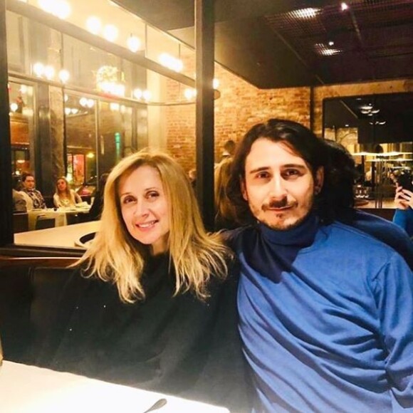 Lara Fabian et son mari Gabriel, au restaurant à Montréal, le 16 avril 2019