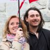 Lara Fabian et son mari Gabriel Di Giorgio assistent à la ducasse de Mons, le 22 mai 2016