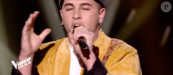 Vay dans "The Voice 8" le 20 avril 2019.