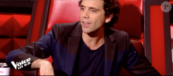 Mika dans "The Voice 8" sur TF1 le 20 avril 2019.