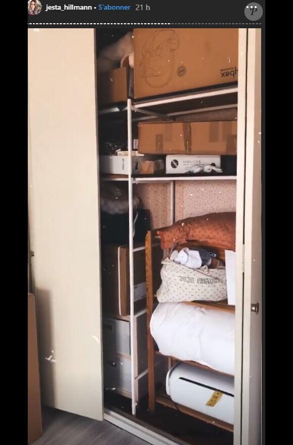 Jesta a partagé des photos de la chambre de bébé, pas encore prête pour le recevoir, sur Instagram, le 19 avril 2019