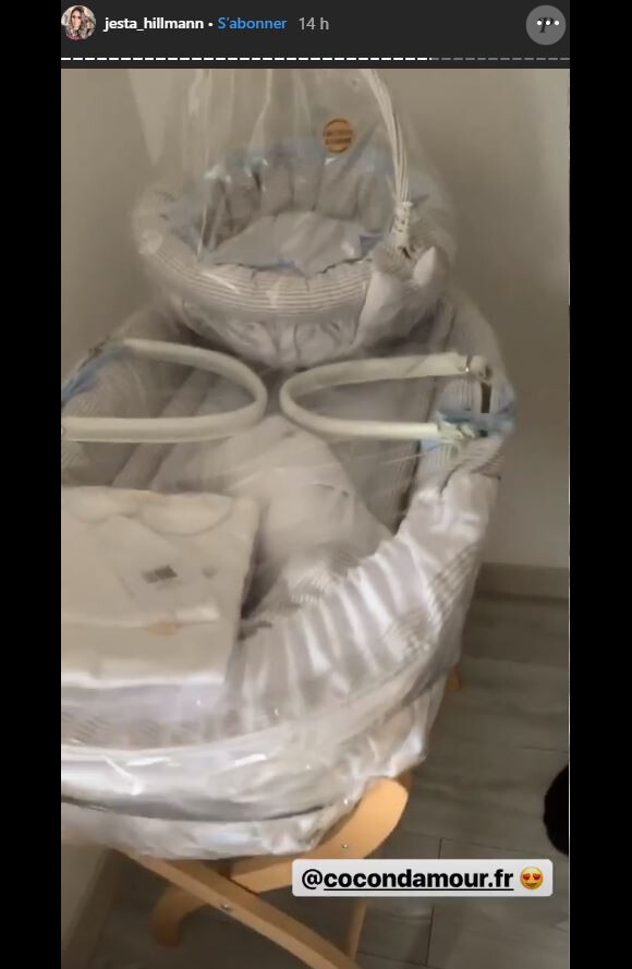 Jesta a partagé des photos de la chambre de bébé, en pleie installation. Instagram, le 20 avril 2019