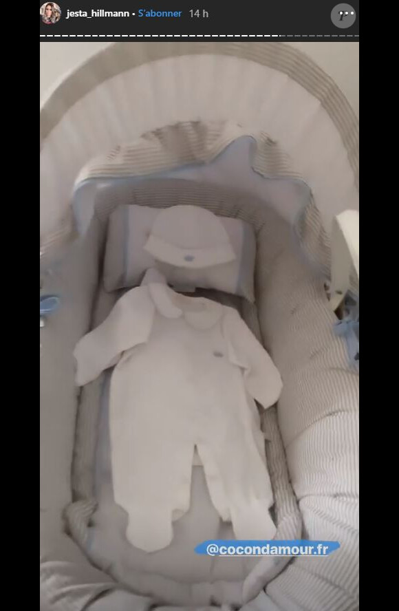 Jesta a partagé des photos de la chambre de bébé, en pleie installation. Instagram, le 20 avril 2019