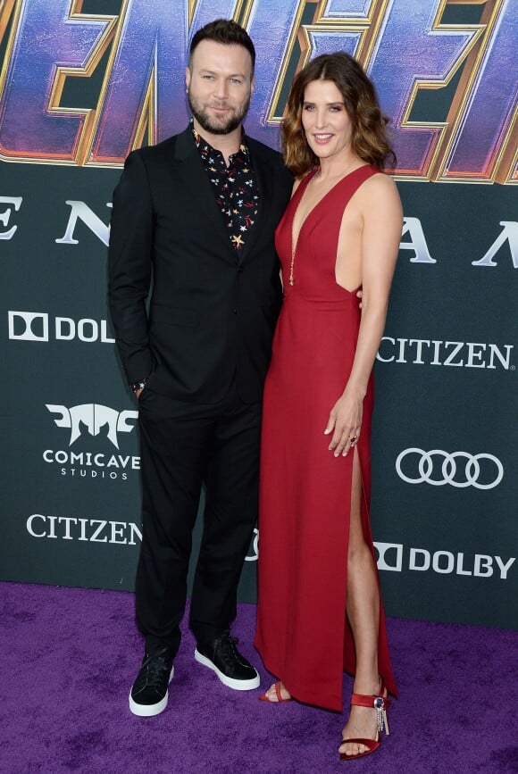 Cobie Smulders et son mari Taran Killam - Avant-première du film "Avengers : Endgame" à Los Angeles, le 22 avril 2019.