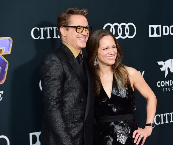 Robert Downey Jr. et sa femme Susan Downey - Avant-première du film "Avengers : Endgame" à Los Angeles, le 22 avril 2019.