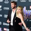 Miley Cyrus et son mari Liam Hemsworth - Avant-première du film "Avengers: Endgame" à Los Angeles, le 22 avril 2019.