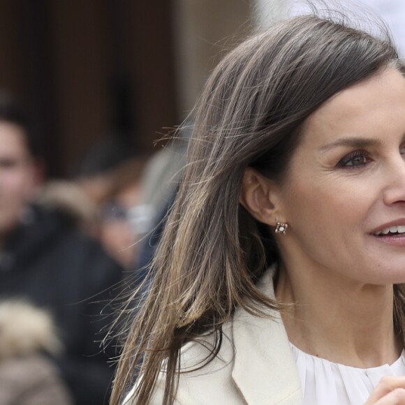 La reine Letizia d'Espagne à Lerma le 11 avril 2019.
