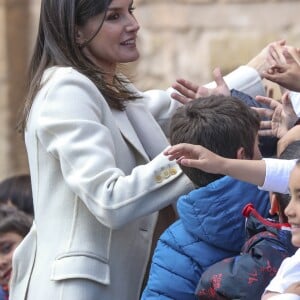 La reine Letizia d'Espagne à Lerma le 11 avril 2019.