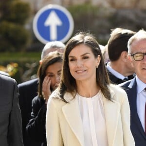 La reine Letizia d'Espagne à Lerma le 11 avril 2019.