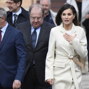 La reine Letizia d'Espagne à Lerma le 11 avril 2019.