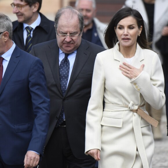 La reine Letizia d'Espagne à Lerma le 11 avril 2019.