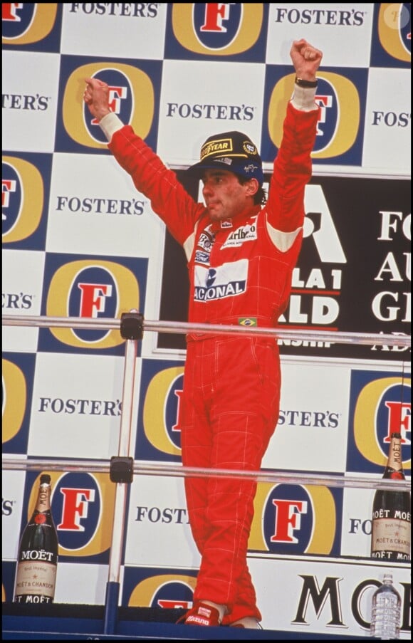 Ayrton Senna au Grand Prix d'Australie, le 12 novembre 1993.