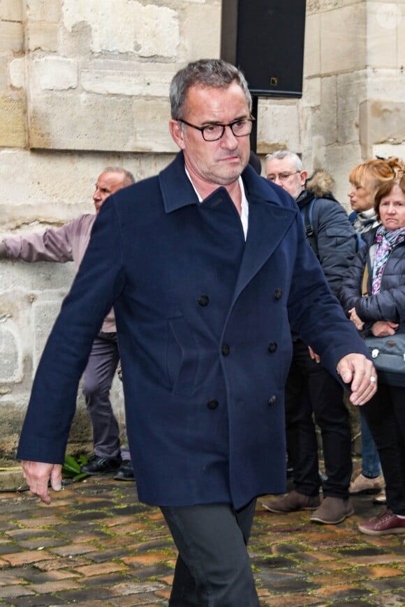 Christophe Dechavanne - Obsèques de Dick Rivers en l'église Saint-Pierre de Montmartre à Paris le 2 mai 2019.