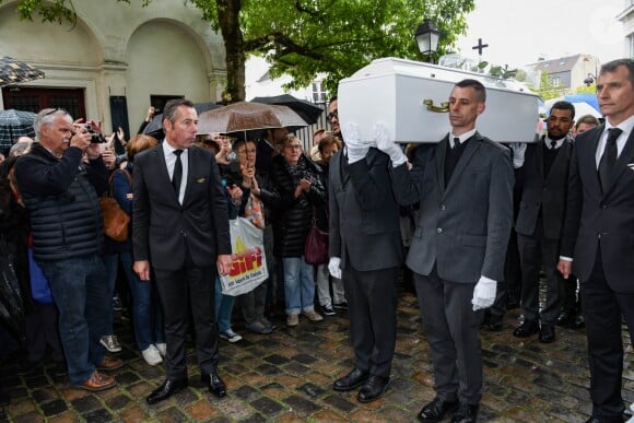 Obsèques de Dick Rivers en l'église Saint-Pierre de Montmartre à Paris le 2 mai 2019.