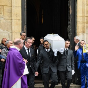 Pascal Forneri, le fils de Dick Rivers et Micheline Davis - Obsèques de Dick Rivers en l'église Saint-Pierre de Montmartre à Paris le 2 mai 2019.