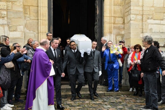 Pascal Forneri, le fils de Dick Rivers et Micheline Davis - Obsèques de Dick Rivers en l'église Saint-Pierre de Montmartre à Paris le 2 mai 2019.
