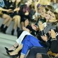 Léa Seydoux, Julianne Moore et Emma Stone - Défilé Louis Vuitton, collection croisière 2020 au TWA Flight Center, à l'aéroport JFK (John Fitzgerald Kennedy). New York, le 8 mai 2019.
