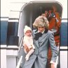 ARCHIVES - LA PRINCESSE LADY DIANA ET LE PRINCE HARRY ARRIVENT A ABERDEEN 25/03/1985 - Aberdeen