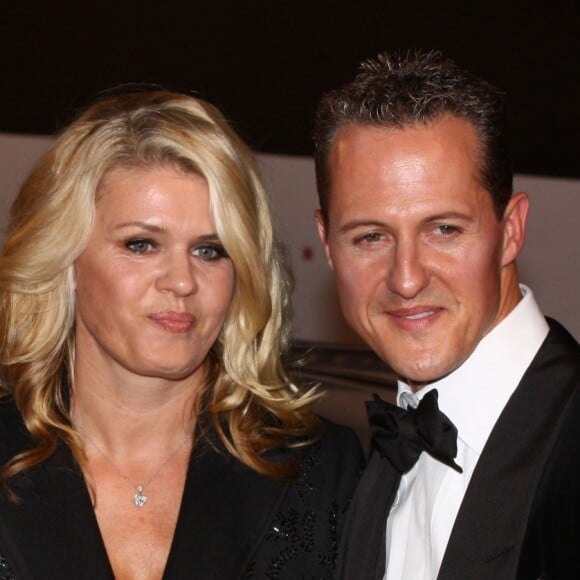 Michael Schumacher et sa femme Corinna lors de la soiree GQ a Berlin en Allemagne le 29 octobre 2013.