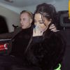 Katie Price et son compagnon Kris Boyson sont allés diner très tard avec des amis au restaurant Sushi Samba à Covent Garden à Londres. Le 21 janvier 2019.