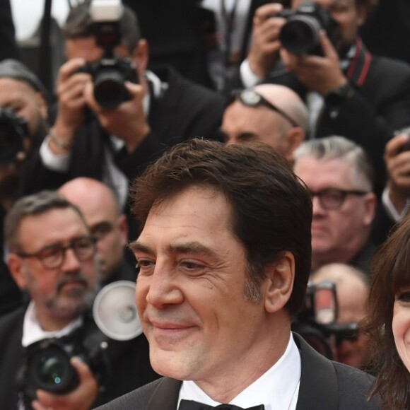 Javier Bardem et Charlotte Gainsbourg à la première de "The Dead Don't Die" lors de l'ouverture du 72e Festival International du Film de Cannes, le 14 mai 2019.