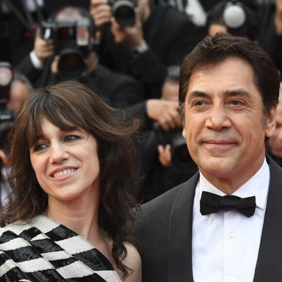 Javier Bardem et Charlotte Gainsbourg à la première de "The Dead Don't Die" lors de l'ouverture du 72e Festival International du Film de Cannes, le 14 mai 2019.