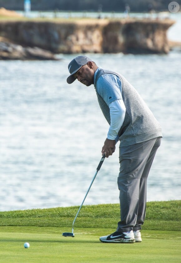 Alfonso Ribeiro lors du tournoi de golf "3M Celebrity Challenge" à Peeble Beach, le 6 février 2019.