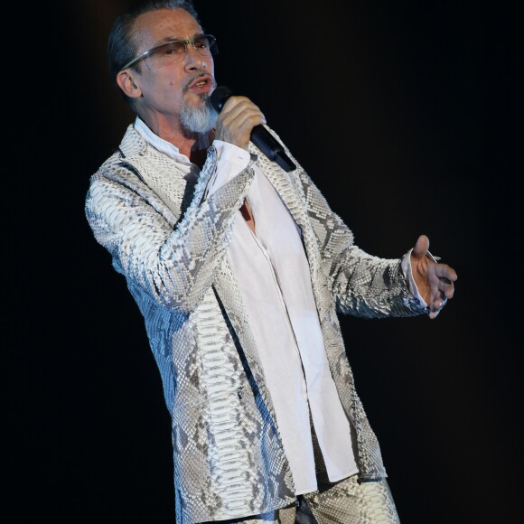 Florent Pagny décide pour son 55e anniversaire de remonter sur scène et d'offrir à son public une série de concerts exceptionnels dans la toute la France avec sa nouvelle tournée événement " 55 tour " . Lille le 22 septembre 2017. © Stéphane Vansteenkiste / Bestimage