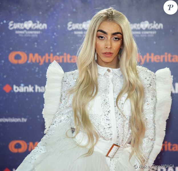 Bilal Hassani lors de la cérémonie d'ouverture de l'Eurovision, le 12 mai 2019 à Tel Aviv.