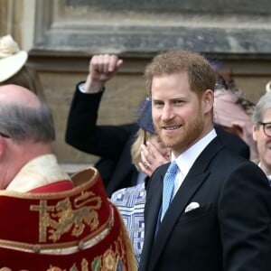 Le prince Harry - Mariage de Lady Gabriella Windsor avec Thomas Kingston dans la chapelle Saint-Georges du château de Windsor le 18 mai 2019.