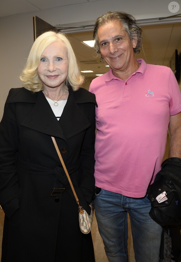 Semi-exclusif - Michèle Torr et son ex mari Jean-Pierre - Jour 4 - People en backstage du concert de Michel Polnareff à l'AccorHotels Arena de Paris le 11 mai 2016. © Coadic Guirec/Bestimage