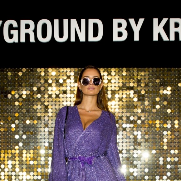 Malika Menard (Miss France 2010) à la soirée d'inauguration de l'espace éphémère "Playground by Krys" à Paris, le 16 mai 2019.